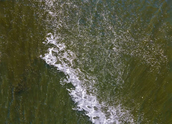 Oceaan Kust Met Golvende Golven Uitzicht Vanaf Een Hoogte — Stockfoto