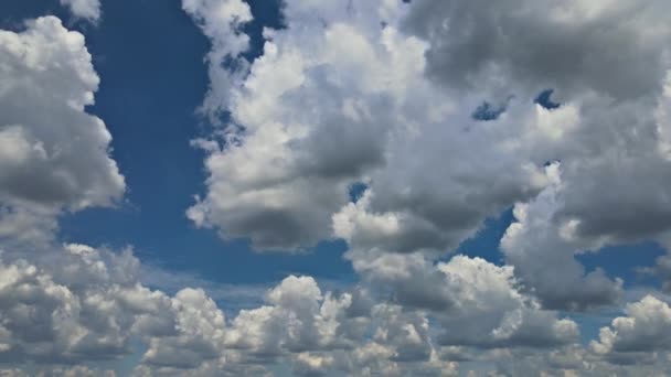 嵐の天気時間の経過と劇的な雷雨の雲 — ストック動画