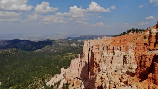 Zion Canyon, Utah, ABD 'de yaz manzarası manzarası. — Stok video