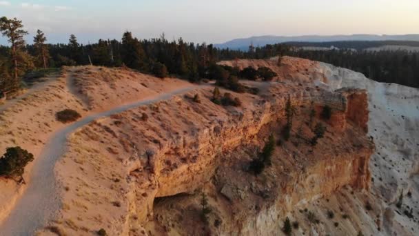 Bryce Canyon National Park, amfitheater vanaf inspiratiepunt bij zonsopgang Utah, USA — Stockvideo