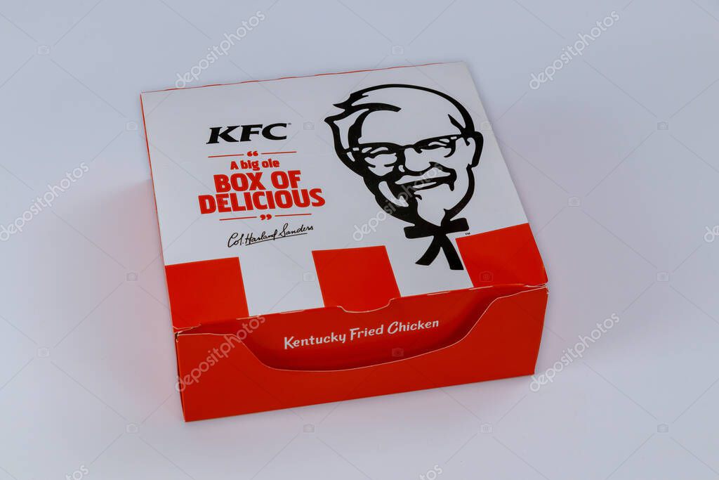 CLEVELAND OH US 15 SEPTEMBER 2020: KFC Fast Food Restaurant Kentucky Fried Chicken is a large restaurant network.