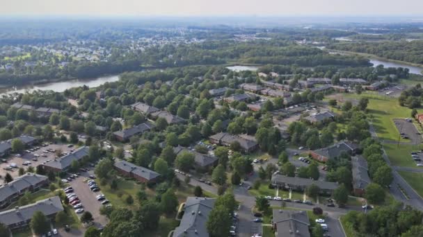 从NJ美国的高处俯瞰整个睡区，令人惊奇 — 图库视频影像