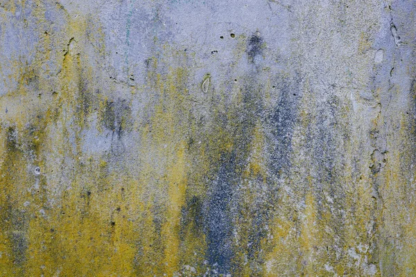 Textura Vieja Pared Gris Azul Amarilla —  Fotos de Stock