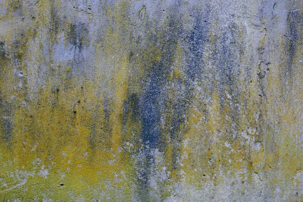 Textura Vieja Pared Gris Azul Amarilla —  Fotos de Stock