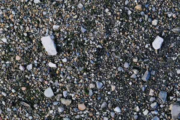 A textura. as pedras no chão . — Fotografia de Stock