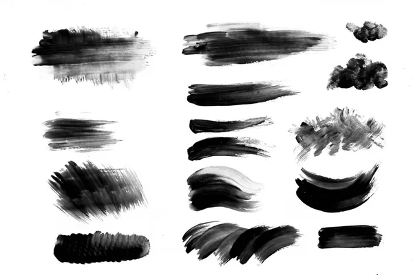 Brush Strokes Watercolor Paint Paper Background — Stock Photo, Image