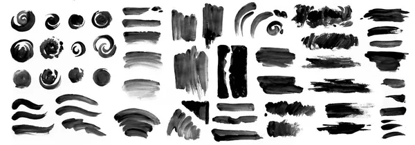 Brush Strokes Watercolor Paint Paper Background — Stock Photo, Image