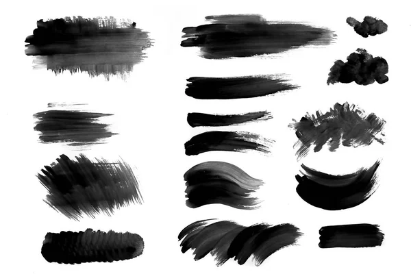 Brush Strokes Watercolor Paint Paper Background — Stock Photo, Image