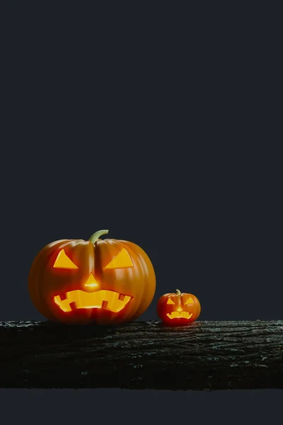 Pumpkin Jack on timber. — Stock Photo, Image