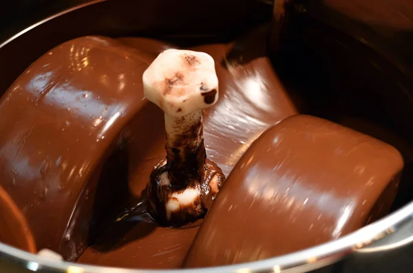 Máquina Chocolate Trabajo — Foto de Stock