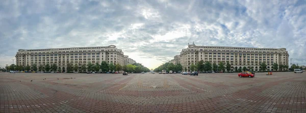 Bucharest Roumanie 2018 Piata Constitutiei Place Palais Grande Place Centre — Photo