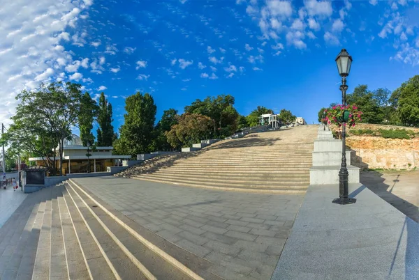 Potemkin Merdivenleri Veya Potemkin Girişinde Şehre Odessa Ukrayna Nın Iyi — Stok fotoğraf