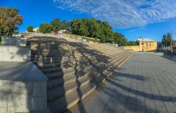 Potemkin Merdivenleri Veya Potemkin Girişinde Şehre Odessa Ukrayna Nın Iyi — Stok fotoğraf