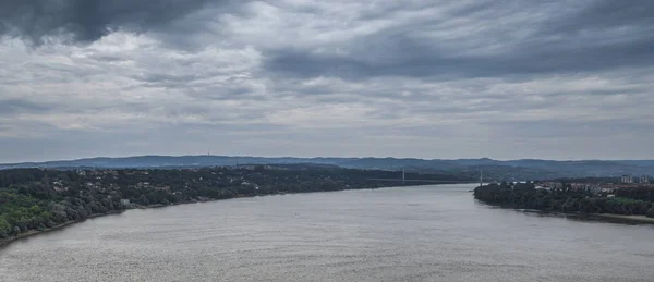 Blick Auf Die Festung Petrovaradin Novi Traurig Serbien Einem Bewölkten — Stockfoto