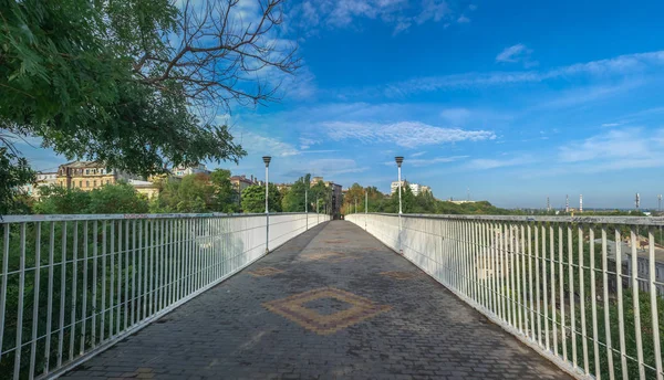 Panoramiczny Widok Most Teschin Centrum Miasta Odessa Ukraina — Zdjęcie stockowe