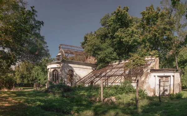 Altes Verlassenes Tschkalow Sanatorium Odessa Ukraine Einem Sonnigen Sommertag — Stockfoto