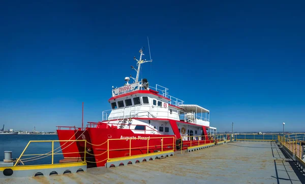 Odessa Ucrânia 2018 Vista Panorâmica Estacionamento Iate Porto Odessa Ucrânia — Fotografia de Stock