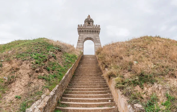 Oude Muur Afdaling Naar Het Zoute Estuarium Kuyalnik Odessa Oekraïne — Stockfoto