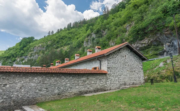Kolasin Montenegro 2018 Orthodoxes Kloster Moraca Einer Der Beliebtesten Orte — Stockfoto