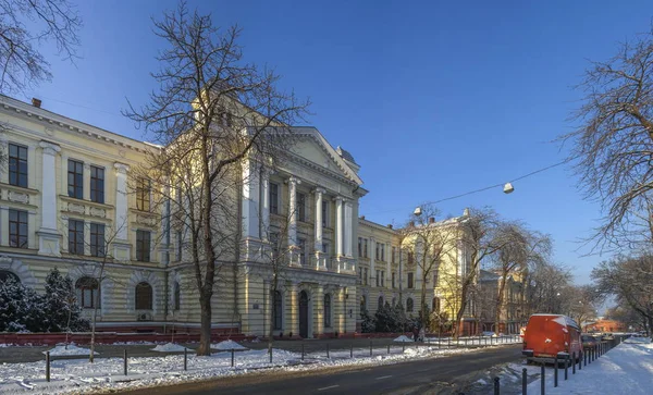 Odessa, Ukraine - 01.19.2019. Medical University in Odessa, Ukraine, on a sunny winter day