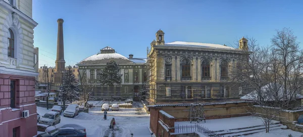 Odessa, Ukraine - 01.19.2019. Medical University in Odessa, Ukraine, on a sunny winter day