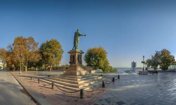 Panoramiczny Widok Nadmorski Bulwar Odessie — Zdjęcie stockowe