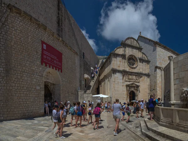 Dubrovnik Croacia 2018 Las Calles Del Casco Antiguo Dubrovnik Croacia — Foto de Stock