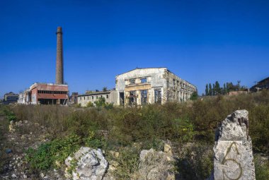 Ukrayna eski terk edilmiş endüstriyel fabrika
