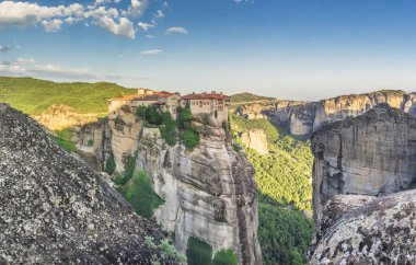 Yunanistan 'ın Meteora kentindeki Varlaam Manastırı