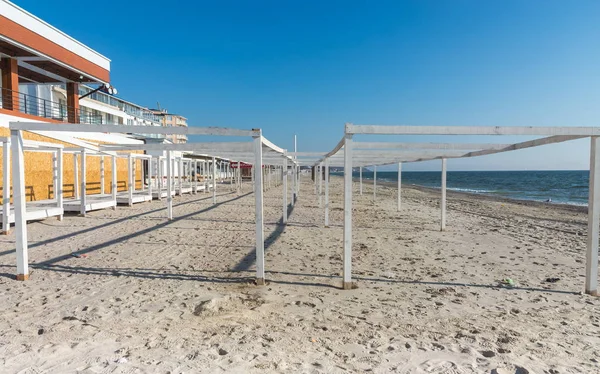 Playa desierta en Koblevo, Ucrania — Foto de Stock