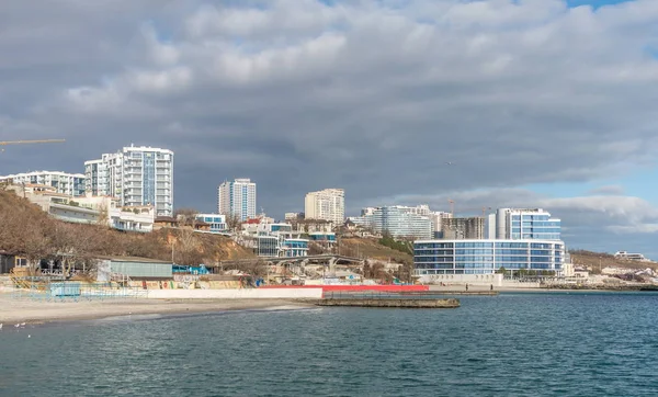 Strand von Odessa im Winter, Ukraine — Stockfoto