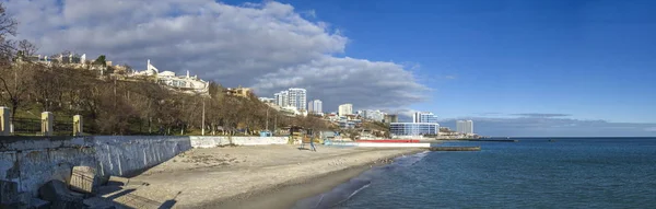 Strand von Odessa im Winter, Ukraine — Stockfoto