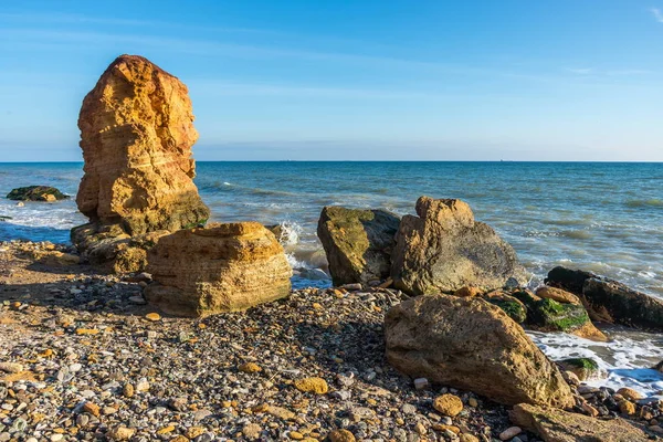 Stone pillar on the Black Sea coast
