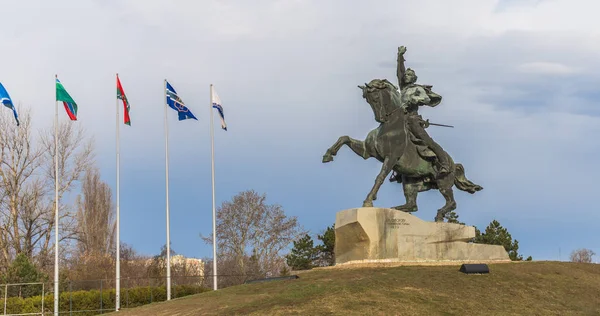 Monument to Suvorov in Tiraspol, Moldova — Stock Photo, Image