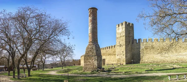 Paredes de Fortaleza da Cidadela Akkerman na Ucrânia — Fotografia de Stock