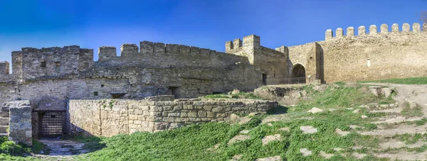 Pevnost hradby Akkermanského citadely na Ukrajině — Stock fotografie