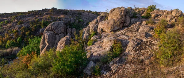 Canyon Granit Profond Avec Rivière Mertvod Dans Village Aktovo Région — Photo