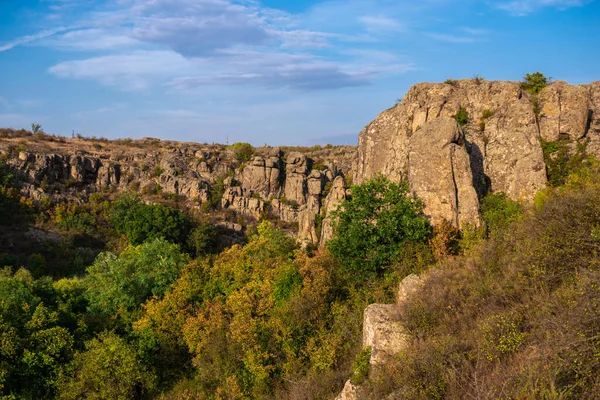 Cañón Granito Profundo Con Río Mertvovod Aldea Aktovo Región Nikolaev —  Fotos de Stock