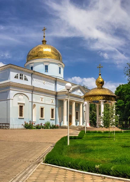 Izmail Ukraina 2020 Holy Pokrovsky Cathedral Izmail Ukraina Solig Sommardag — Stockfoto