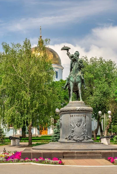 Izmail Ucrania 2020 Monumento Alexander Suvorov Avenida Suvorov Ciudad Izmail — Foto de Stock