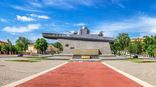 Izmail Oekraïne 2020 City Monument Voor Donauzeilers Stad Izmail Oekraïne — Stockfoto