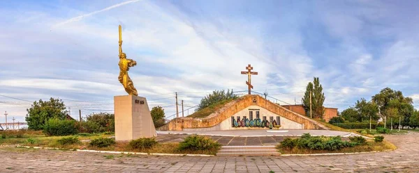 Shabo Ukraine 2019 Gedenkschild Für Gefallene Dorfbewohner Dorf Shabo Ukraine — Stockfoto