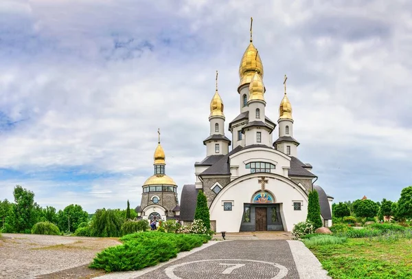 Buki Ucrania 2020 Complejo Templos Con Paisaje Parque Buki Ucrania — Foto de Stock