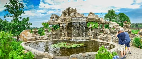 Volodarka Ucraina 2020 Parco Sakura Island Nel Villaggio Volodarka Vicino — Foto Stock