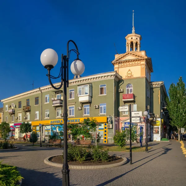 Berdjansk Ukraine 2020 Asowsche Allee Berdjansk Ukraine Einem Sonnigen Sommerabend — Stockfoto