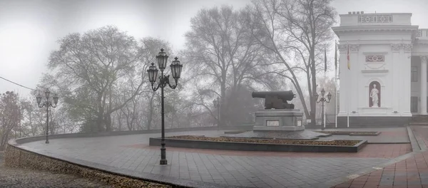 Odessa Ukraine 2019 Denkmal Für Die Kanone Auf Dem Primorski — Stockfoto