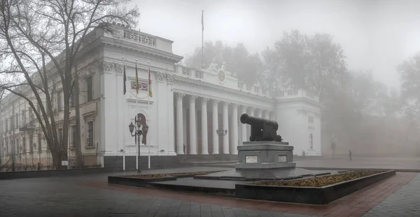 Οδησσός Ουκρανία 2019 Μνημείο Για Κανόνι Στη Λεωφόρο Primorsky Στην — Φωτογραφία Αρχείου