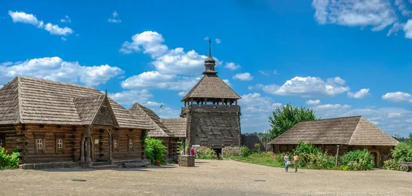 Zaporozhye Ucrânia 2020 Museu Livre Interior Reserva Nacional Khortytsia Zaporozhye — Fotografia de Stock
