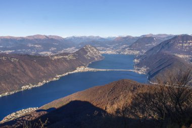 Monte San Giorgio'dan panoramik manzara