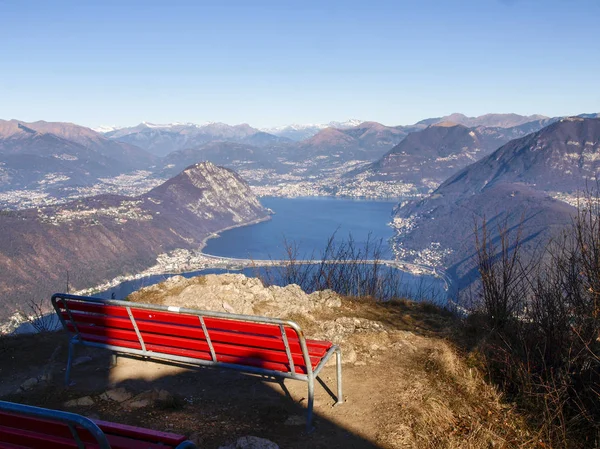 Panoramic view from Monte San Giorgio — Stock Photo, Image